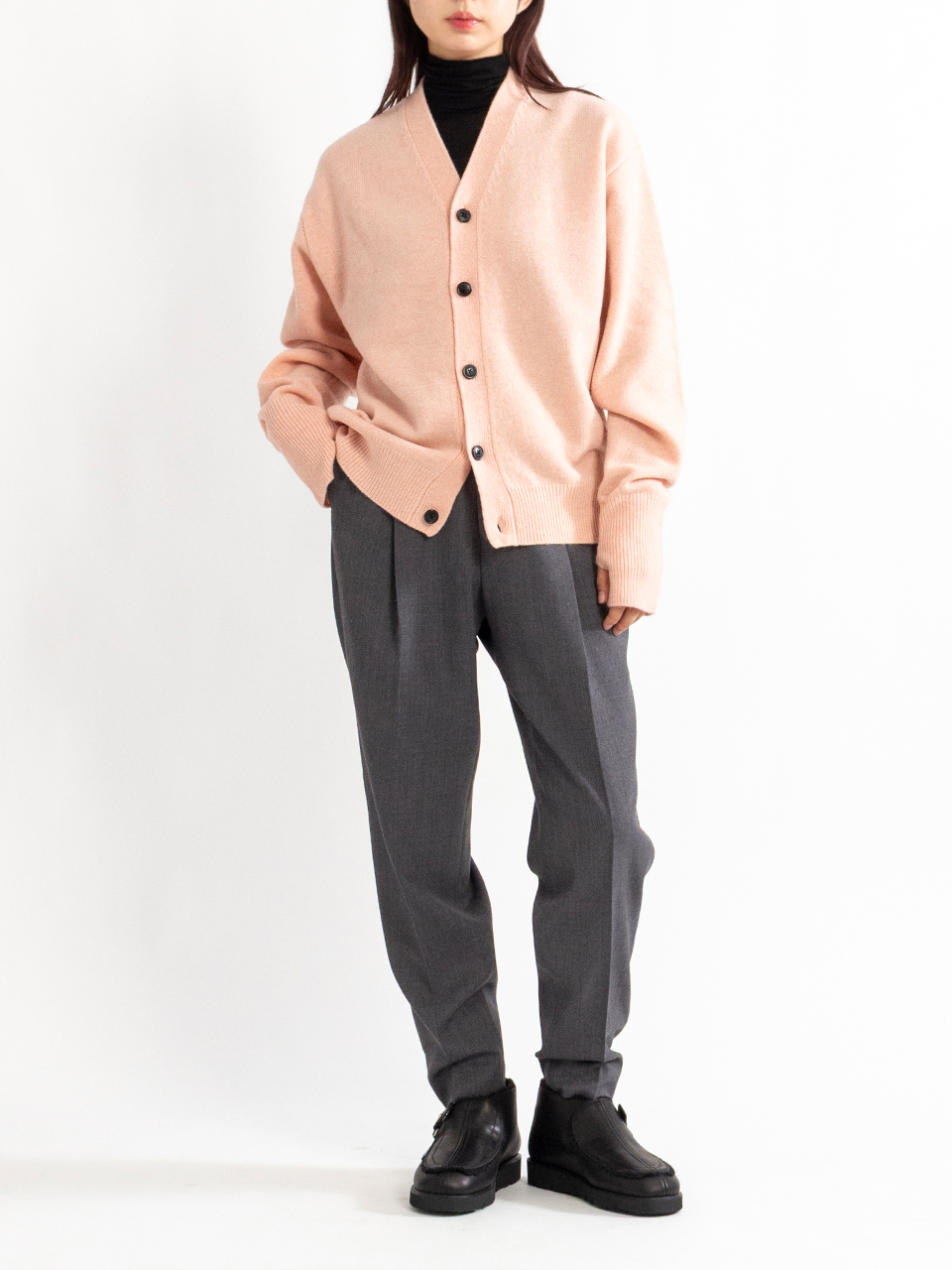 LAMBSWOOL CARDIGAN ラムウールカーディガン HYKE（ハイク）通販| st