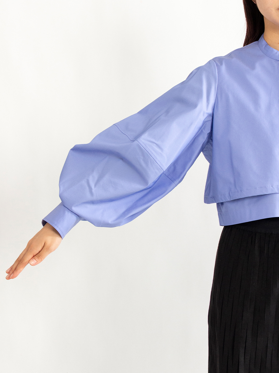 T/C BALLOON SLEEVE BLOUSE バルーンスリーブブラウス HYKE（ハイク