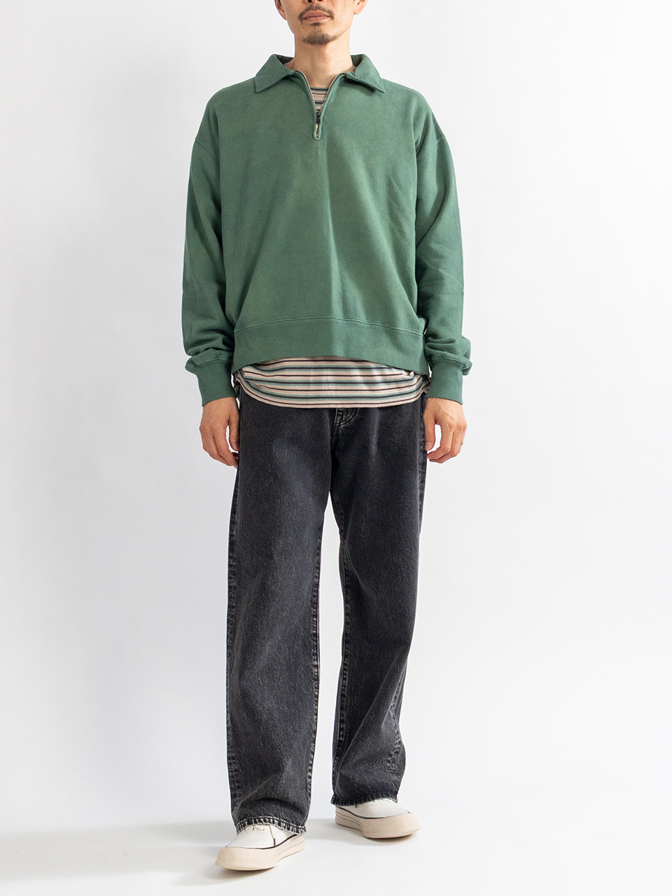 HALF ZIP SWEAT-ハーフジップスウェット-URU（ウル）通販| stcompany