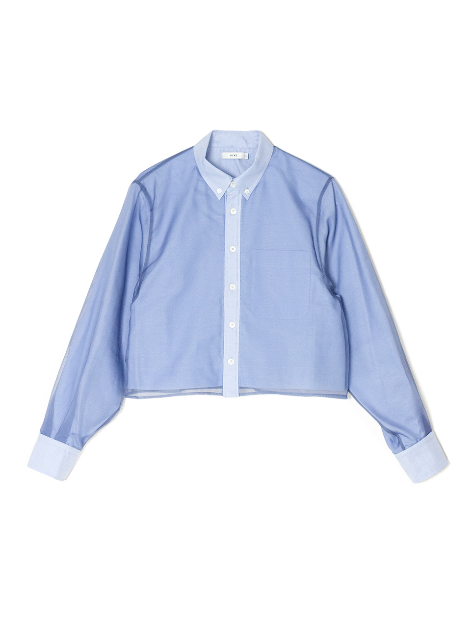 LAYERED OXFORD SHEER SHIRT レイヤードオックスフォードシャツ HYKE