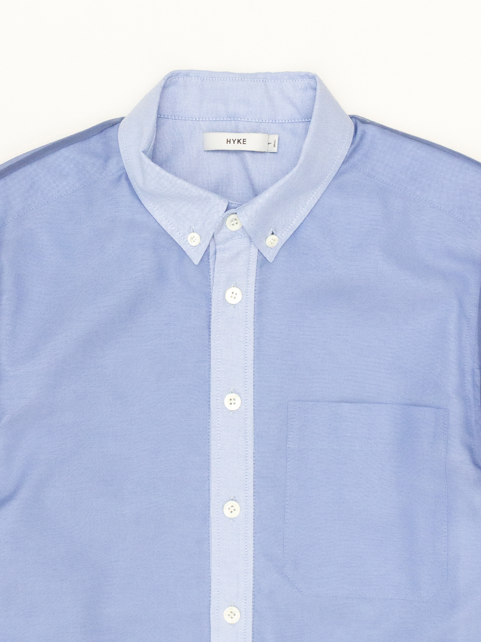 LAYERED OXFORD SHEER SHIRT レイヤードオックスフォードシャツ HYKE