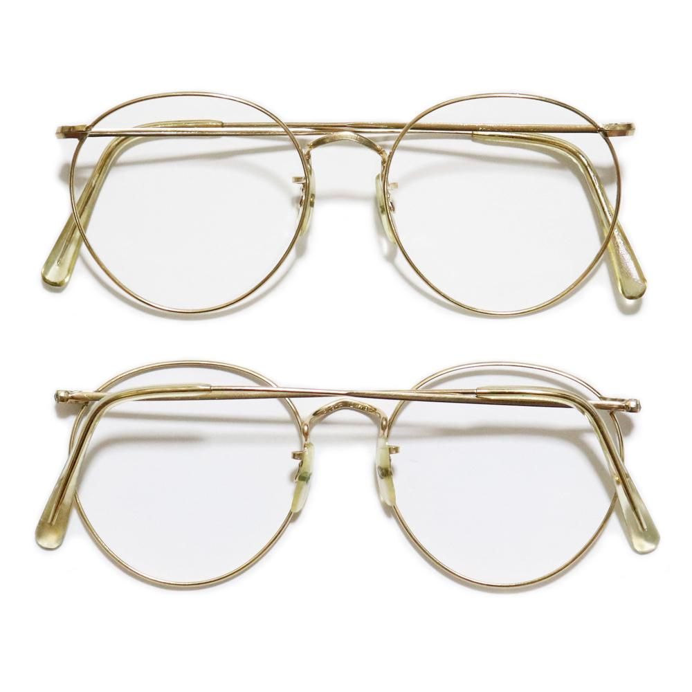 Vintage 1970's Algha Works 12KTGF Panto Round Eyeglasses [49-19