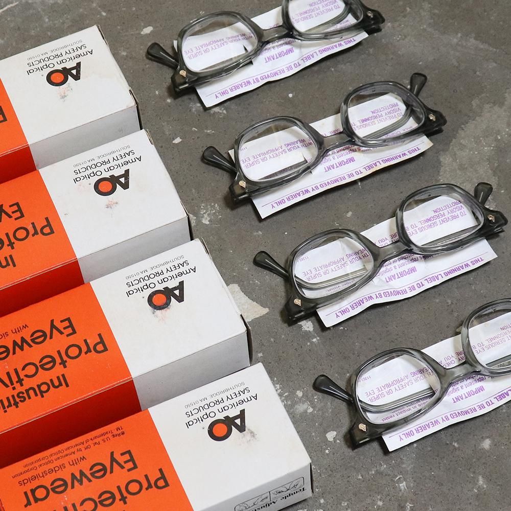 Deadstock】Vintage 1950's American Optical Safety Glasses Gray