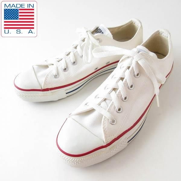 新品 レア USA製 90s コンバース オールスター Lo 白 8/26.5cm