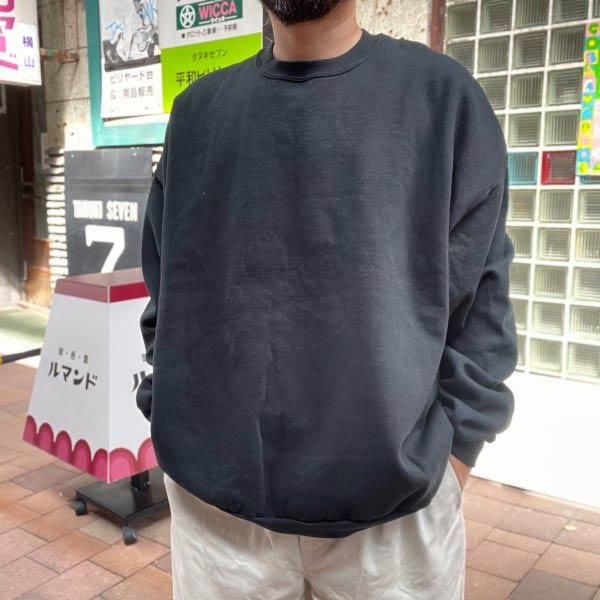 新品 90s JERZEES 無地 ソリッド スウェット 黒 3X ブラック ブランク