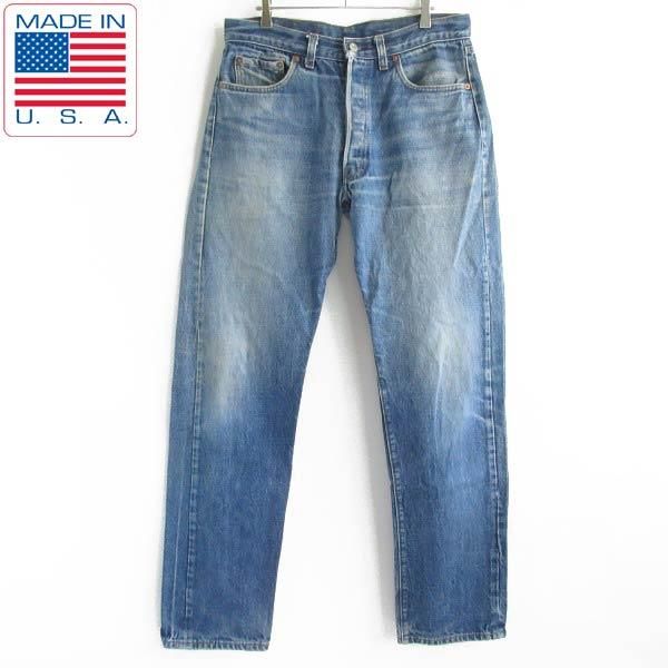 1982年製 初期物 USA製 リーバイス501 ヒゲ ハチマル 実寸W33.5 L32 紺