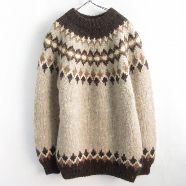 美品 アイスランド製 ICELOOK ロピー セーター XL samband of Iceland