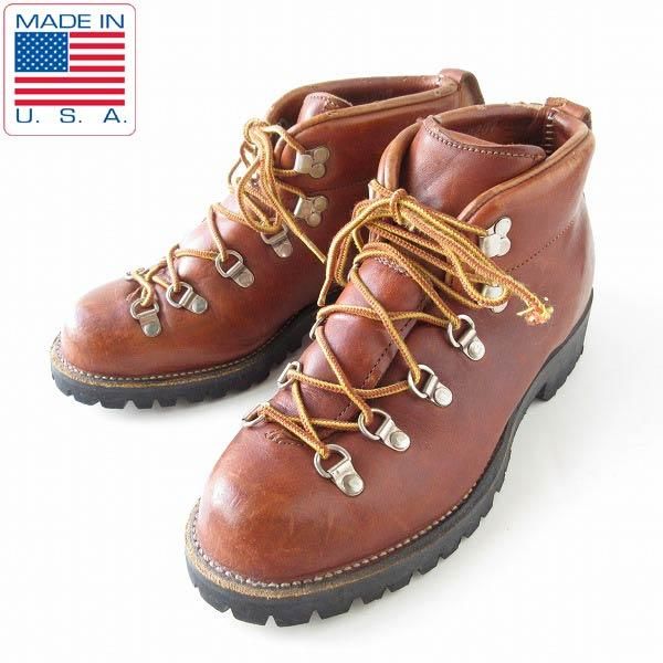 70s-80s USA製 Danner ダナー マウンテントレイル 茶系 24cm