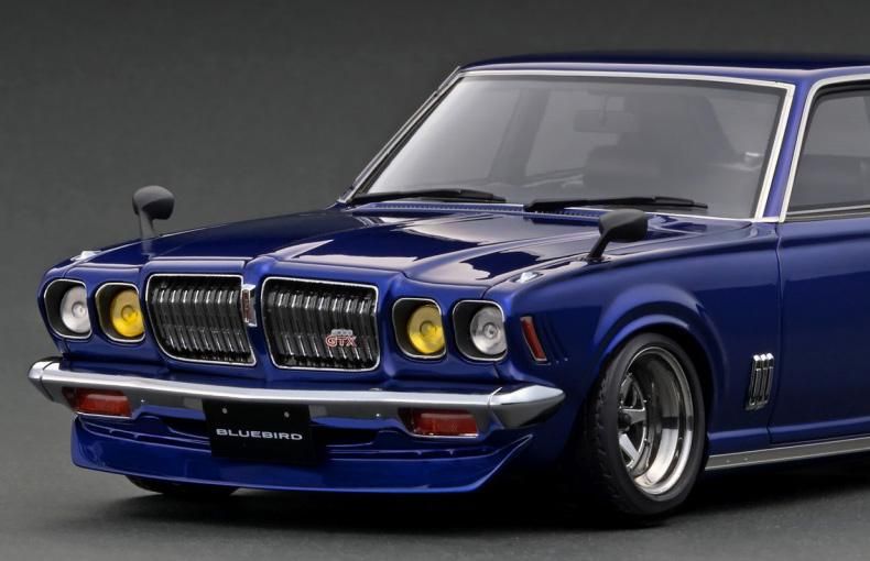 IG3173 1/18 Nissan Bluebird U 2000GTX (G610) Blue Metallic - ig-model