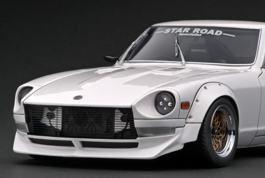 IG3115 1/18 Nissan Fairlady Z (S30) STAR ROAD White - ig-model