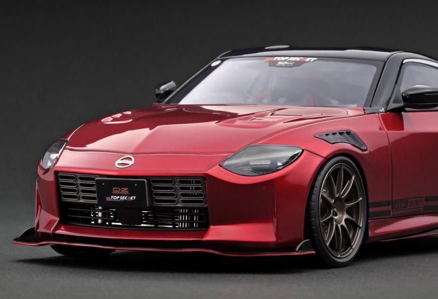 IG3387 1/18 TOP SECRET Fairlady Z (RZ34) Red Metallic - ig-model