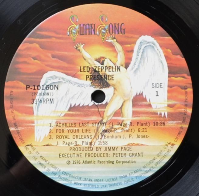 レッド・ツェッペリン LED ZEPPELIN / プレゼンス PRESENCE (LP) - HIP