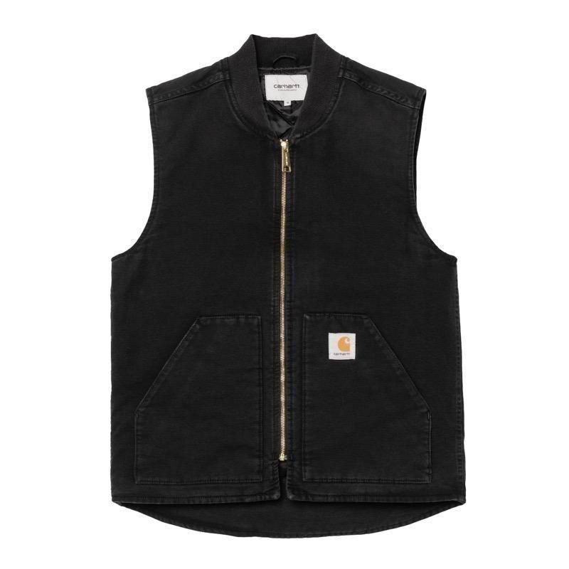 Carhartt WIP / CLASSIC VEST (Black stone canvas) - CANVAS CLOTHING
