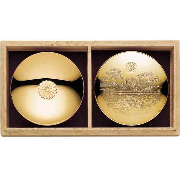 金盃 二重橋・菊紋セット - 叙勲・褒章・叙位ショップ