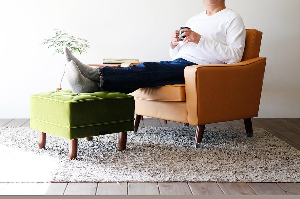 カリモク60 オットマン ミストグレー | Plain Table