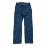 GZ-NPST-AI 13oz 天然染めネップストレートジーンズ 藍染め - 倉敷美観