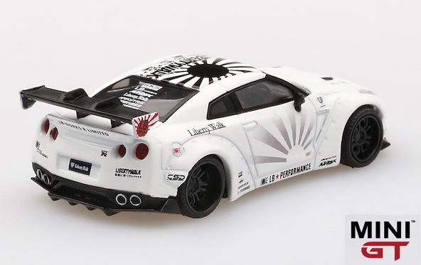 1/64スケール MINI GT LB☆WORKS Nissan GT-R R35 Type 1,リアウイング