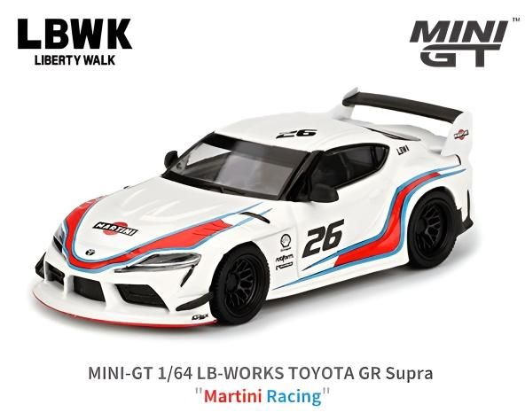 1/64スケール MINI GT「LB-WORKS TOYOTA GR Supra 