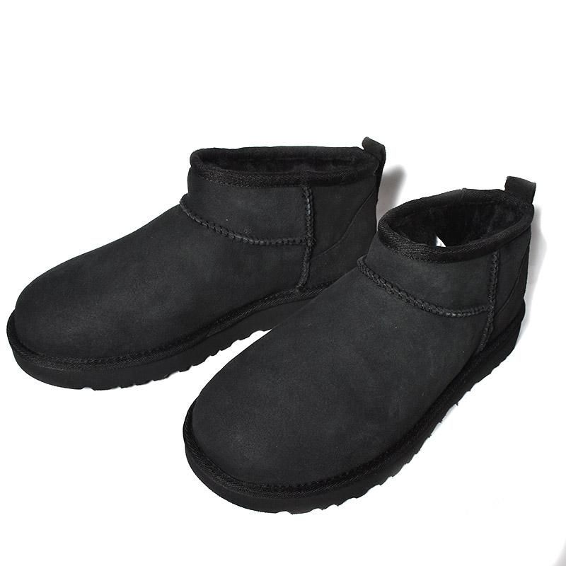 UGG WOMEN CLASSIC ULTRA MINI BLACK アグ ムートンブーツ クラシック