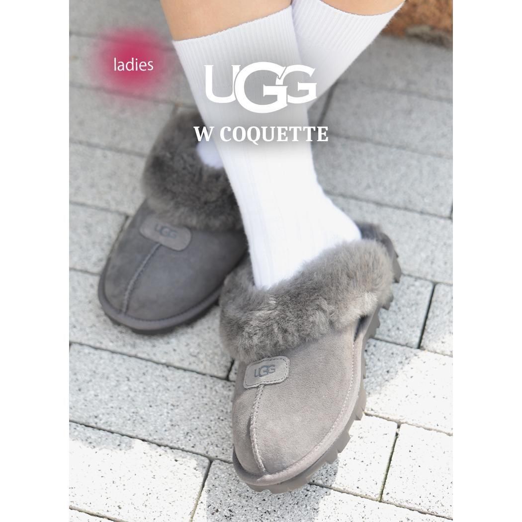 UGG W COQUETTE GRAY アグ ウィメンズ サボ コケット サンダル