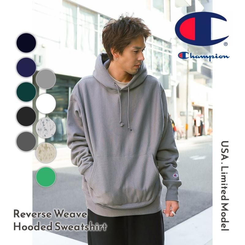 日本未発売 Champion Reverse Weave Hooded Sweatshirt チャンピオン