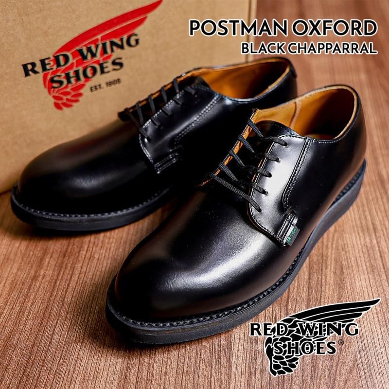 RED WING POSTMAN OXFORD BLACK CHAPPARRAL レッドウィング ポストマン