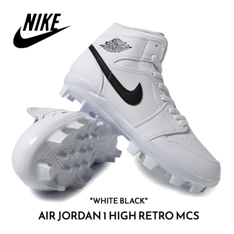 海外限定 NIKE AIR JORDAN 1 HIGH RETRO MCS WHITE BLACK ナイキ エア