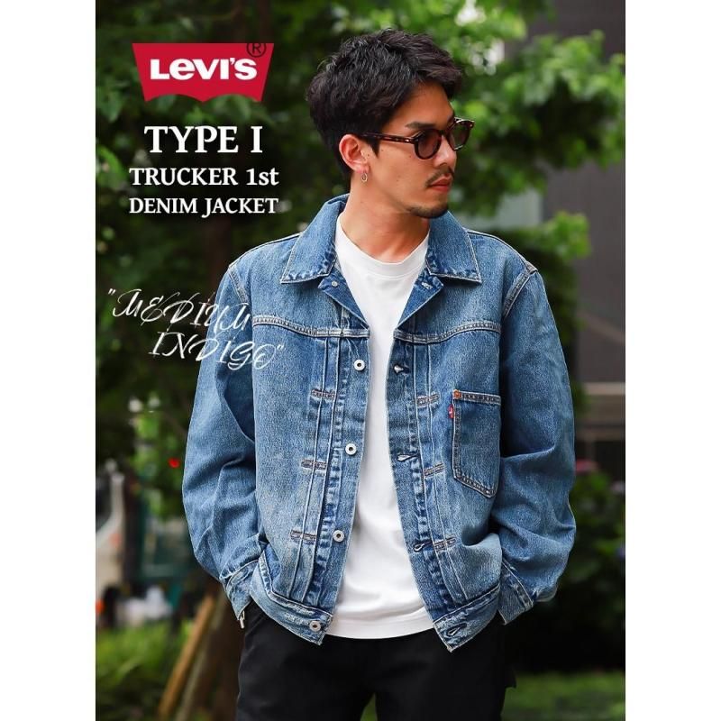 LEVI'S TYPE I TRUCKER 1st DENIM JACKET MEDIUM INDIGO リーバイス