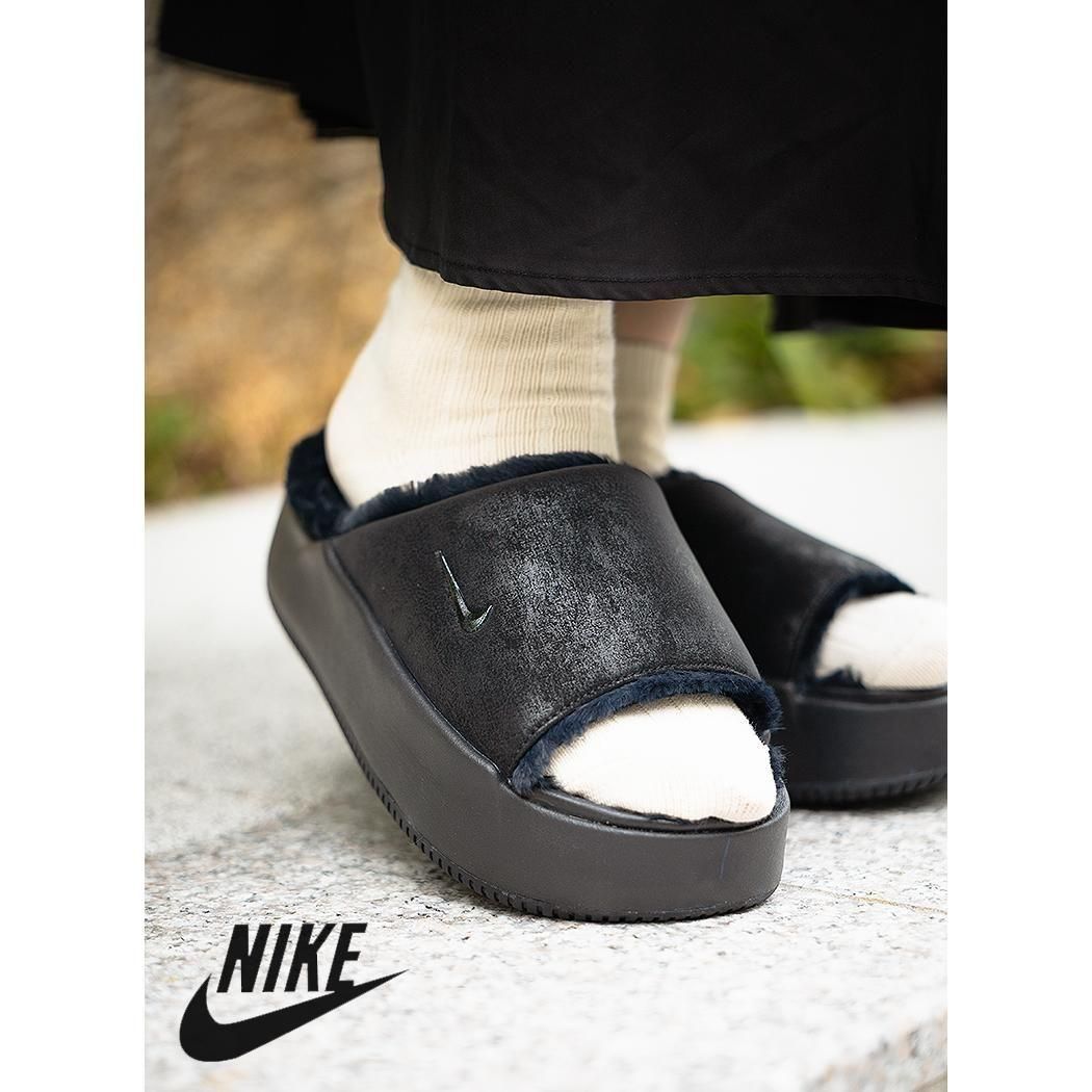 NIKE W CALM ELEVATION FUR BLACK ナイキ カーム エレベーション