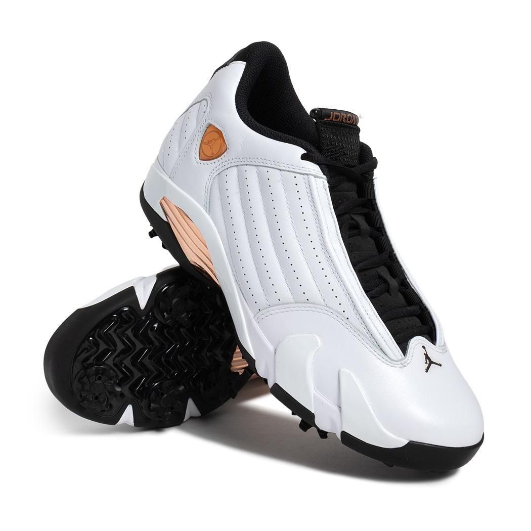 NIKE AIR JORDAN 14 GOLF WHITE/METALLIC COPPER ナイキ エア