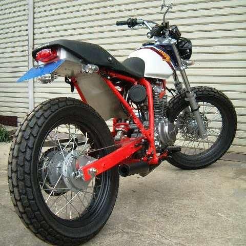 FTR223 カスタム レトロステージ手曲げマフラー - nakazawa revolution