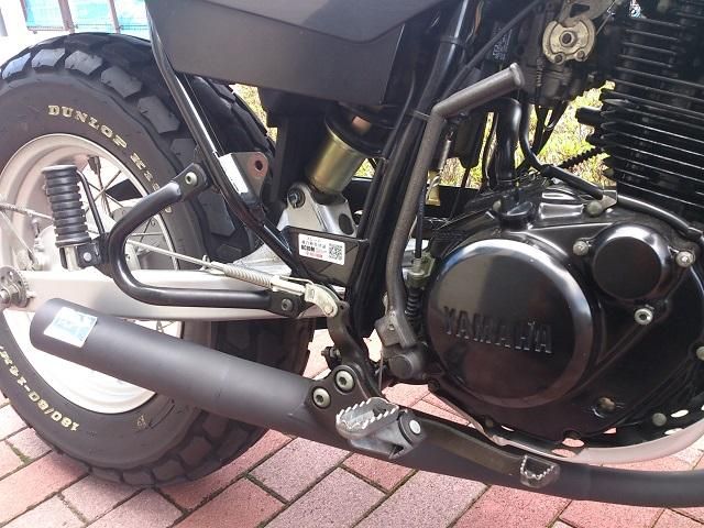 TW200 TW225 カスタム レトロステージ手曲げマフラー - nakazawa