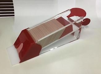 カードシュー・シューター・8デック用（透明・赤・取手付