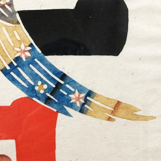 Vintage Japanese Folk Art: 型染絵「春」 / 岡村吉右衛門 - Swimsuit