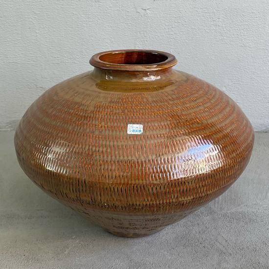 Vintage Japanese Folk Art: 飛鉋壷 / 小鹿田焼 (坂本甚市) - Swimsuit