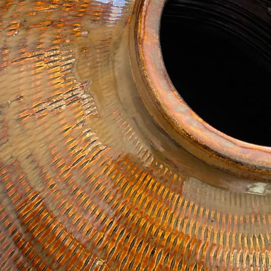 Vintage Japanese Folk Art: 飛鉋壷 / 小鹿田焼 (坂本甚市) - Swimsuit