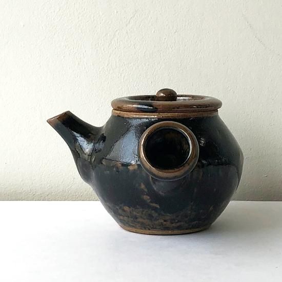 Vintage Japanese Folk Art: 鉄釉急須 / 出西窯