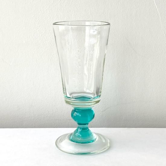 ブルーグレー】N10072 船木倭帆 作 プラントグラス 吹きガラス ブルー