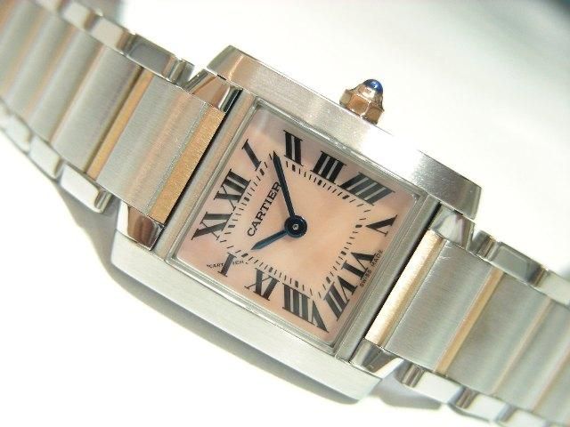 カルティエ レディース タンクフランセーズSM PGコンビ - 腕時計専門店