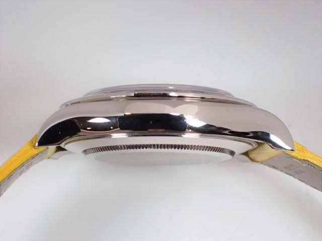 ロレックス デイトナ ビーチ WG×革 イエローシェル 116519 - 腕時計