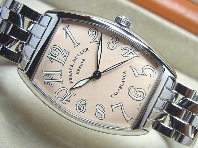 フランクミュラー カサブランカ 2852 サーモンピンク ブレス仕様