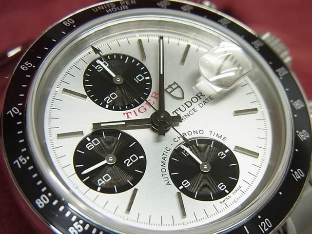 チュードル/チューダー クロノタイム・TIGER シルバー×ブラック 79260P