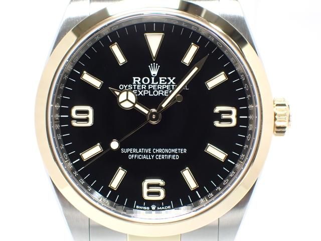 ロレックス エクスプローラーI コンビ SS×YG 124273 '21年 - 腕時計