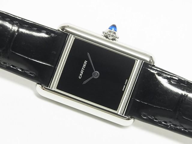 カルティエ タンク マスト ドゥ カルティエ SM クオーツ ブラック Ref