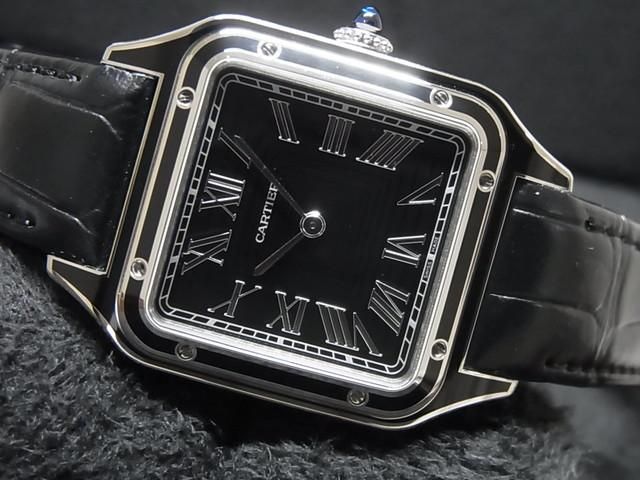 カルティエ サントス デュモン LM ブラックラッカー WSSA0046 未使用品