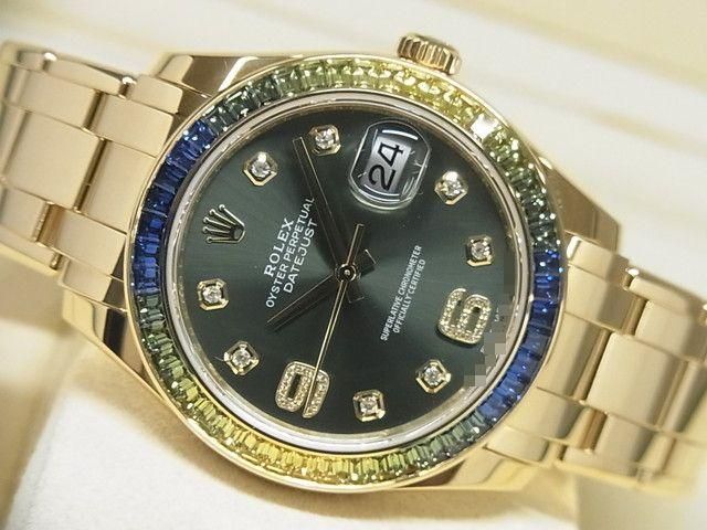 ロレックス デイトジャスト・パールマスター 39 18KYG サファイア