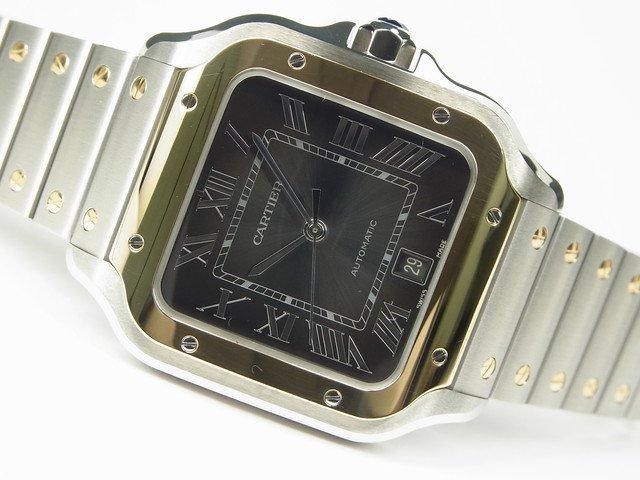 カルティエ サントス ドゥ カルティエ LM SS×YGコンビ グレー W2SA0030