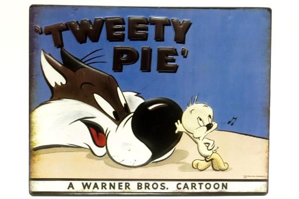 LOONEY TUNES/ルーニーテューンズ・ヴィンテージ風ティンサイン