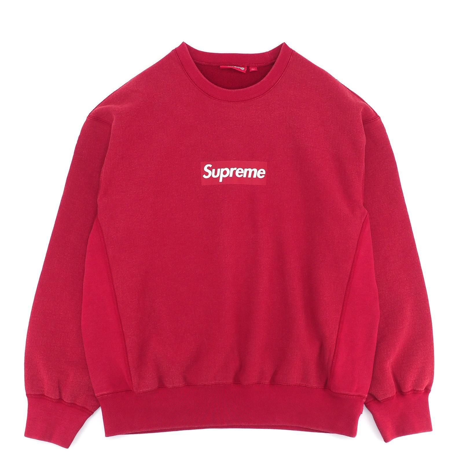 Supreme | Washed Box Logo Crewneck - ParkSIDER