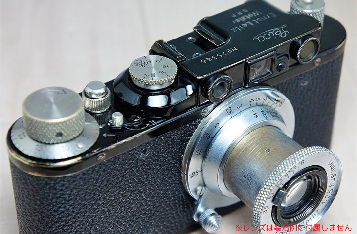 漆黒の輝き♪！ バルナックライカDII（D2)ブラック オーバーホール済み